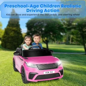 Pink 12V Electric Car With Parent Remote Control