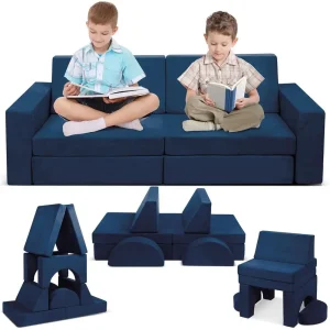 Kids Play Couch, 10PCS Child Sectional Sofa