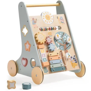 Wooden Baby Walker w/learning board